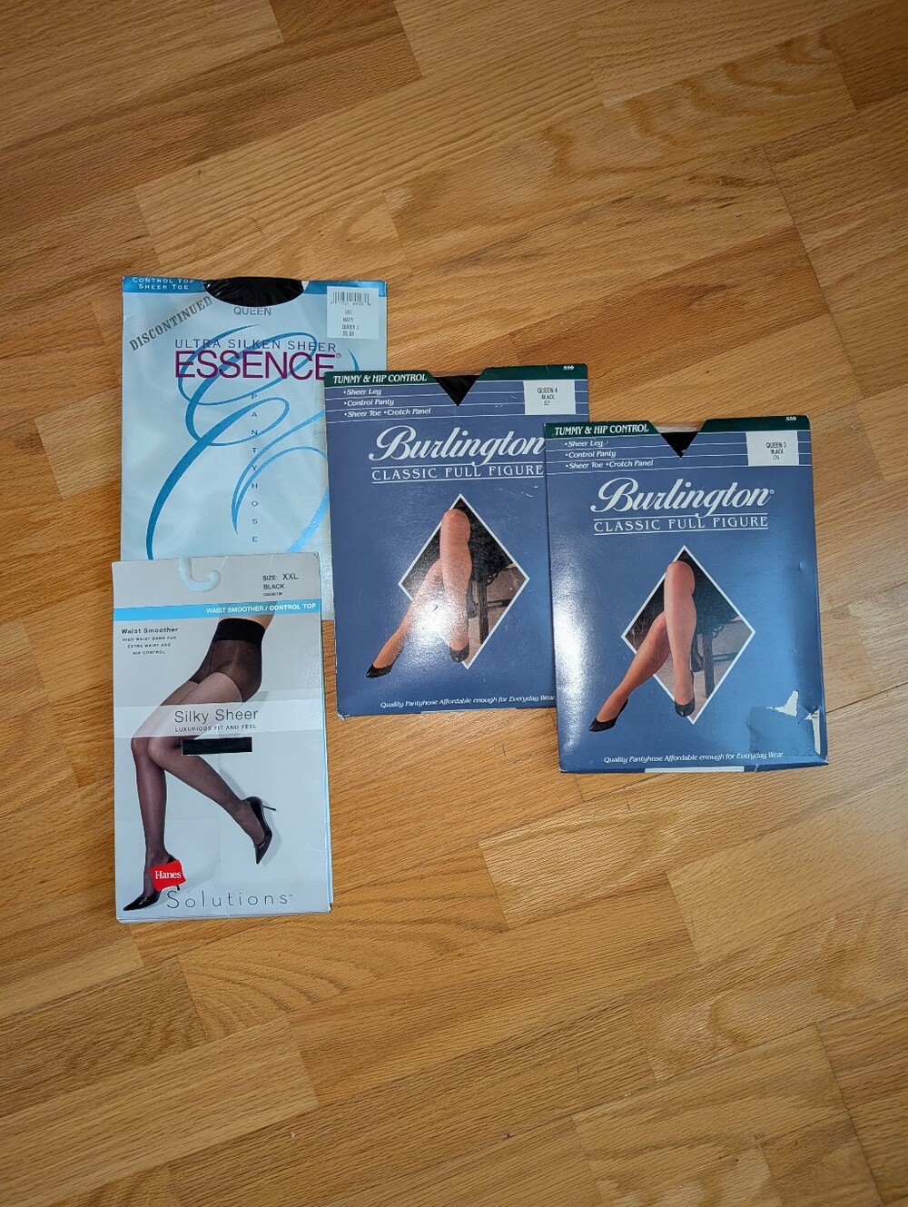 Lot of 4 Classic Full Figure Tights - Black